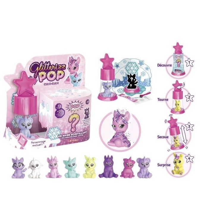 LANSAY - GLITTERIZZ - Pop Set Double - 2 Asst - Des 4 ans