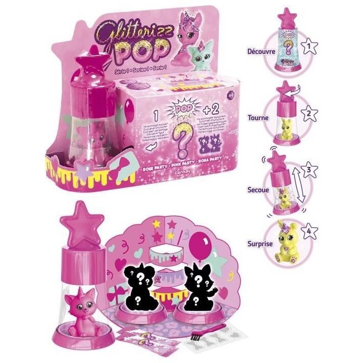 LANSAY - GLITTERIZZ - Pop Set Triple - 2 Asst - Des 4 ans