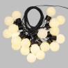 LOTTI Guirlande lumineuse extérieure d'été - 20 ampoules G50 LED - 3,6 W - Ø50 x H60 mm - Blanc chaud - 10 metres