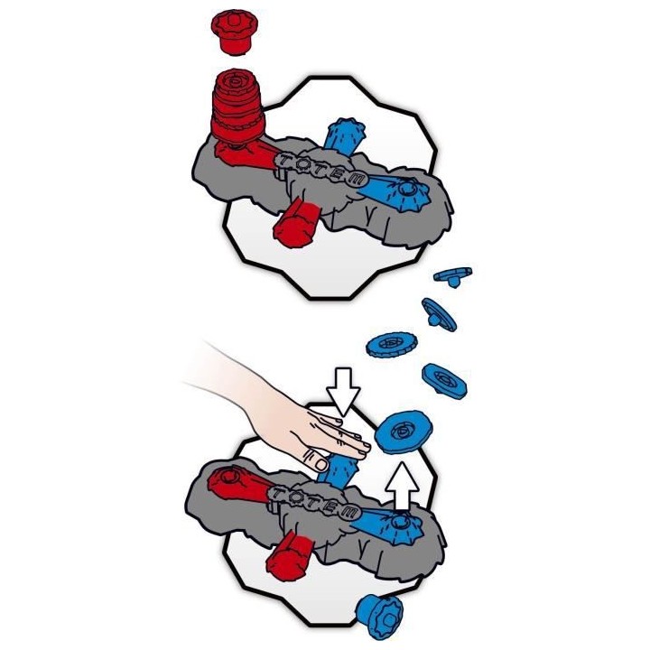 LANSAY - TOTEM INFERNAL - Xtreme Duel - Jeu d'action - 2 joueurs - Des
