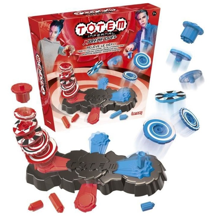 LANSAY - TOTEM INFERNAL - Xtreme Duel - Jeu d'action - 2 joueurs - Des
