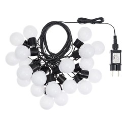 LOTTI Guirlande lumineuse extérieure d'été - 20 ampoules G50 LED - 3,6 W - Ø50 x H60 mm - Blanc chaud - 10 metres