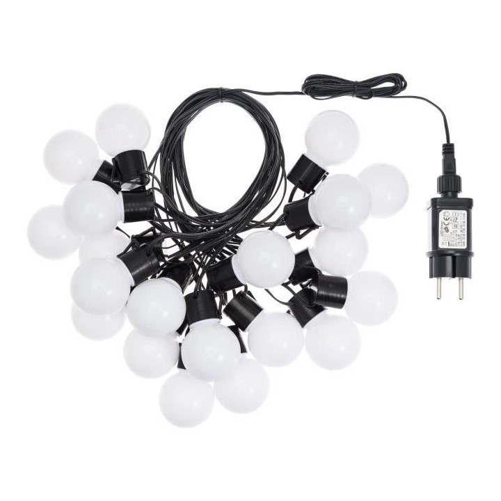 LOTTI Guirlande lumineuse extérieure d'été - 20 ampoules G50 LED -