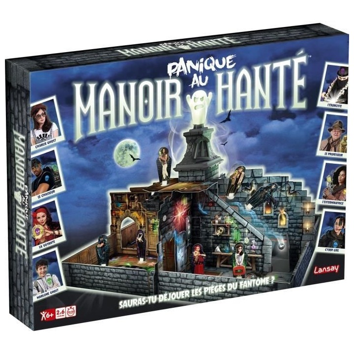 LANSAY - PANIQUE AU MANOIR HANTÉ - Jeu de société - 2 a 6 joueurs -