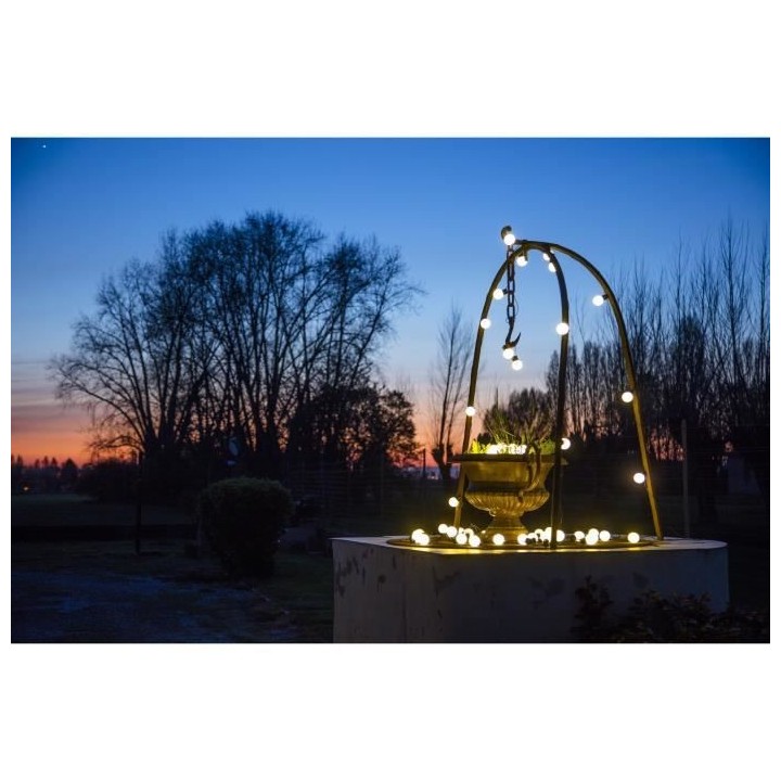 LOTTI Guirlande lumineuse extérieure d'été - 20 ampoules G50 LED -