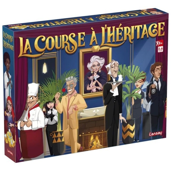 LANSAY - LA COURSE A L'HÉRITAGE - Jeu de société - 2 a 6 joueurs -