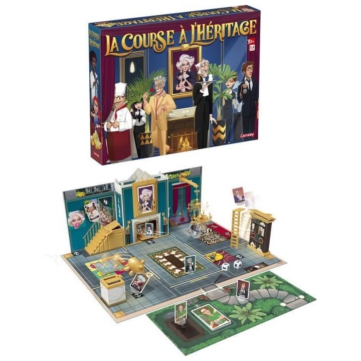 LANSAY - LA COURSE A L'HÉRITAGE - Jeu de société - 2 a 6 joueurs -
