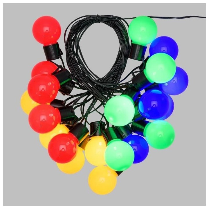 LOTTI Guirlande lumineuse d'extérieure - 20 ampoules G50 LED - Ø50 x