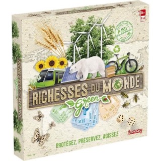 LANSAY - RICHESSES DU MONDE GREEN - Jeu de société - 2 a 6 joueurs -