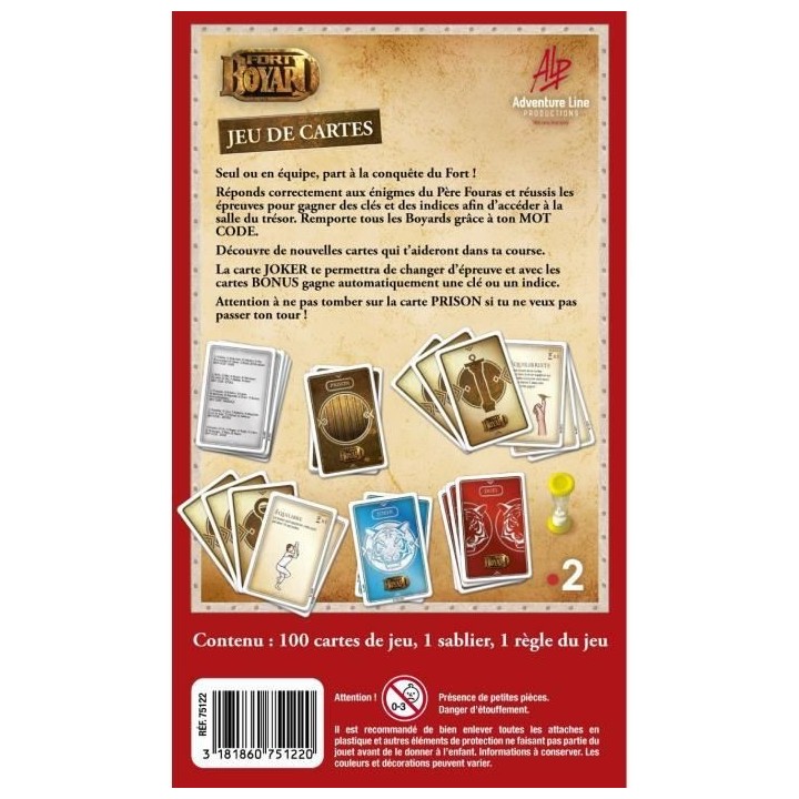 LANSAY - FORT BOYARD - Jeu de Cartes - 2 a 6 joueurs - Des 7 ans