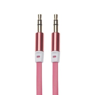 APM Cordon Jack - 3,5mm - Stéréo Plat - Mâle/Mâle - Rouge - 2m