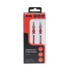 APM Cordon Jack - 3,5mm - Stéréo Plat - Mâle/Mâle - Rouge - 2m