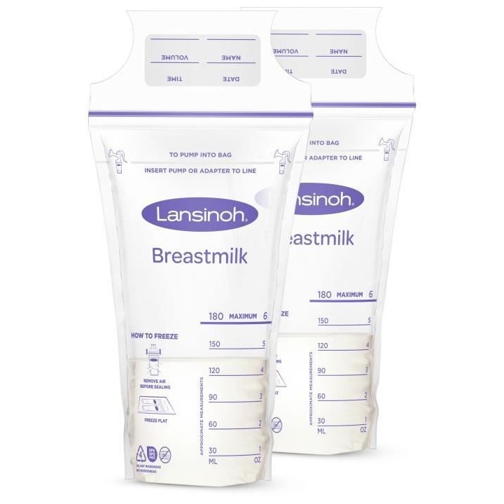 LANSINOH Sachets de conservation du lait maternel 25 pcs