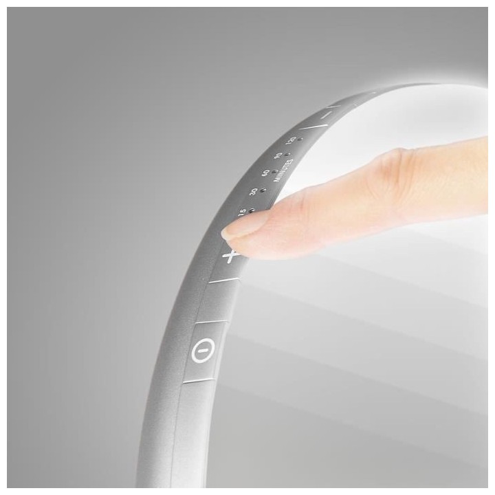 LANAFORM LUMINO LED SILVER - Lampe de luminothérapie pour atténuer l