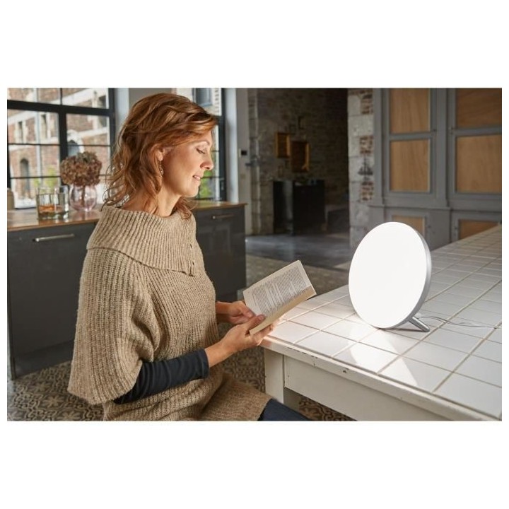 LANAFORM LUMINO LED SILVER - Lampe de luminothérapie pour atténuer l