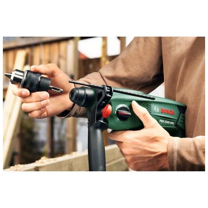 Perforateur Bosch - PBH 2500 SRE (600W, 1,9 J, 0 – 5.100 cps/min, Li