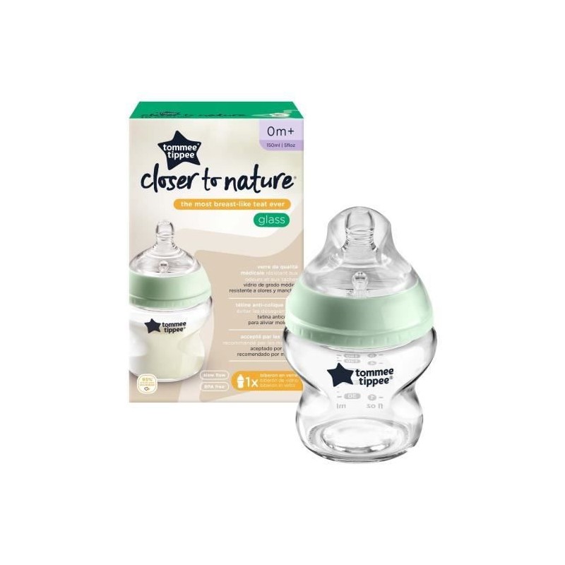 Tommee Tippee Closer To Nature Biberon Verre 150ml