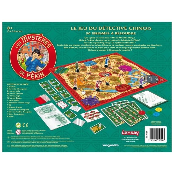 LANSAY - LES MYSTeRES DE PÉKIN - Jeu de société - Version Originale