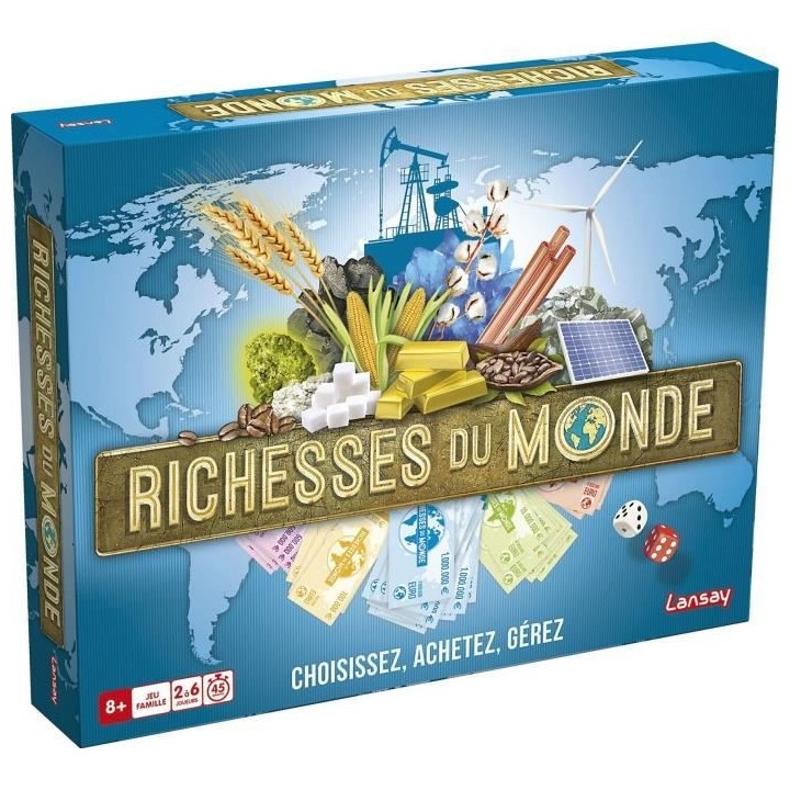 LANSAY - RICHESSES DU MONDE - Jeu de société - Version Originale - 2
