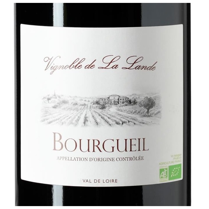 Vignoble de la Lande 2018 Bourgueil - Vin rouge du Val de Loire - Bio