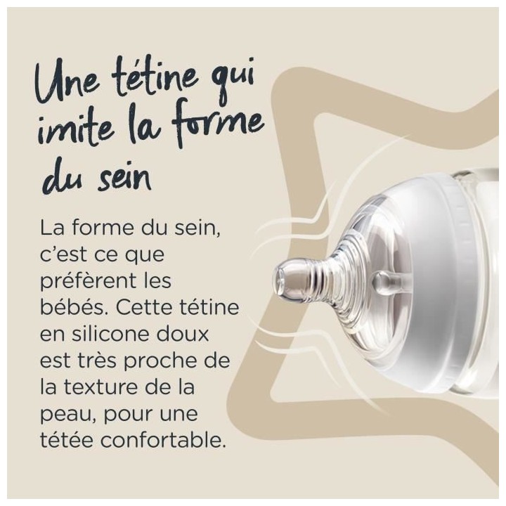 Tommee Tippee Closer To Nature Biberon Verre 150ml