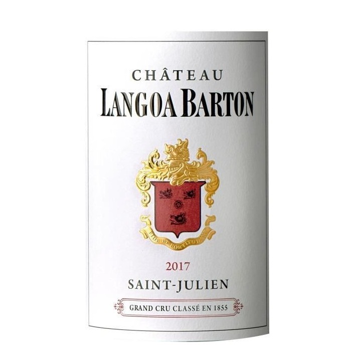 Château Langoa Barton 2017 Saint Julien Grand Cru - Vin rouge de Bord