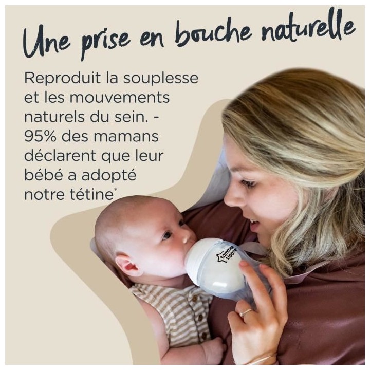 Tommee Tippee Closer To Nature Biberon Verre 150ml