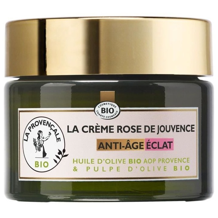 Creme LA PROVENCALE BIO Rose de Jouvence Anti-Âge Éclat - 50 ml