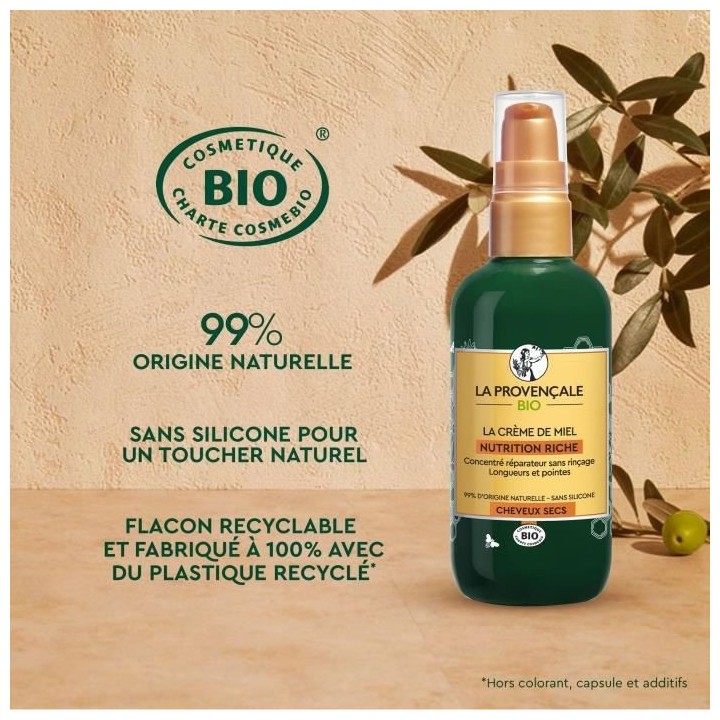 Soin sans rinçage de Miel Nutrition Riche LA PROVENCALE BIO - 125 ml