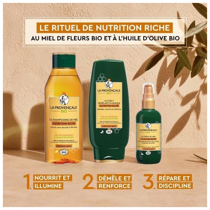 Soin sans rinçage de Miel Nutrition Riche LA PROVENCALE BIO - 125 ml