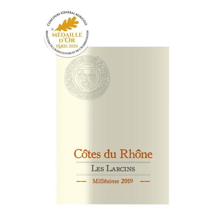 Les Larcins 2019 Côtes du Rhône - Vin rouge de la Vallée du Rhône