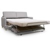 Hexagone - Canapé 3 places convertible - Tissu Gris clair - Couchage express - L 182 x P 98 x H 82 cm - Larry