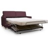 Hexagone - Canapé convertible 3 places - Tissu Lie de vin - Couchage express - L 182 x P 98 x H 82 cm - Larry