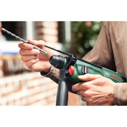 Perforateur Bosch - PBH 2500 SRE (600W, 1,9 J, 0 – 5.100 cps/min, Livré avec Accessoires et Coffret Plastique)