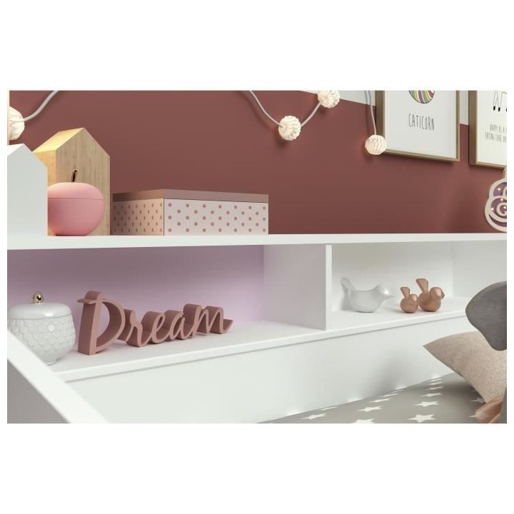 JOY Lit banquette 90 x 200 cm - Contemporain - Décor blanc