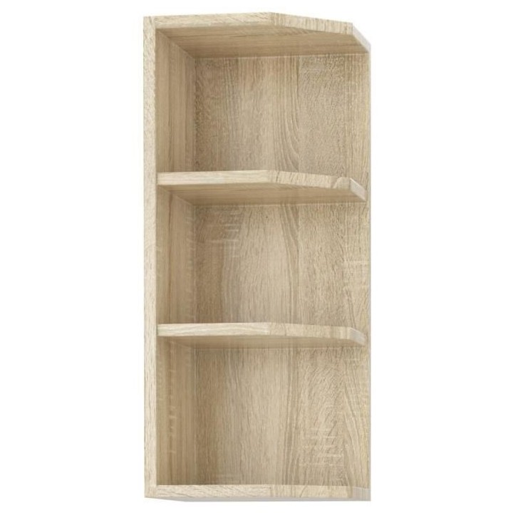 Meuble haut étageres largeur - Décor chene sonoma - L 30 x P 30 x H