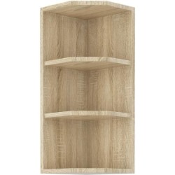 Meuble haut étageres largeur - Décor chene sonoma - L 30 x P 30 x H 72 cm