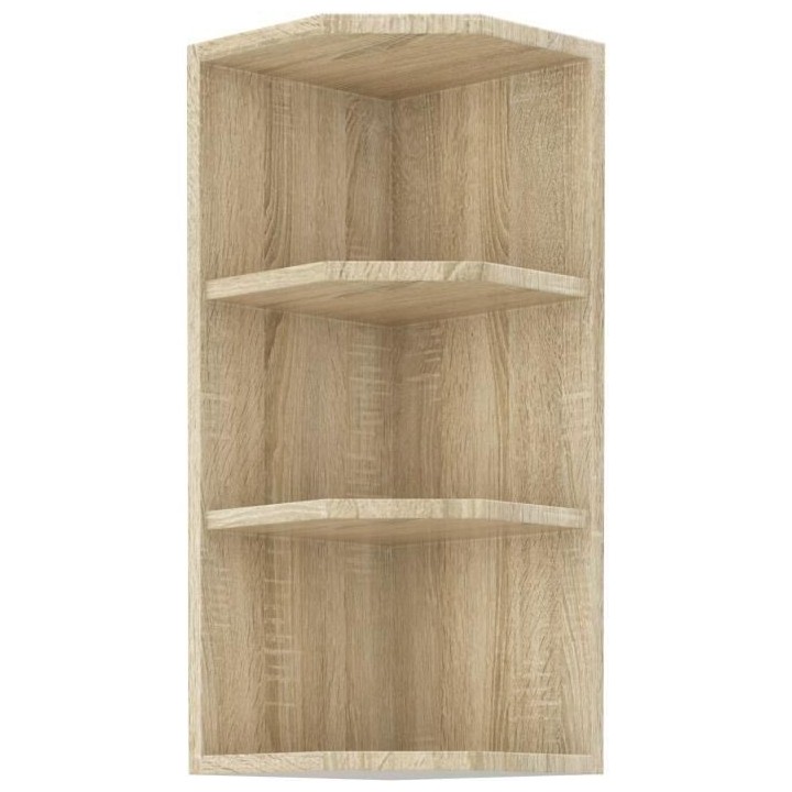 Meuble haut étageres largeur - Décor chene sonoma - L 30 x P 30 x H
