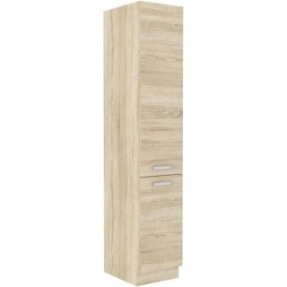 Meuble colonne 2 portes battantes - Décor chene sonoma - L 40cm x P 5