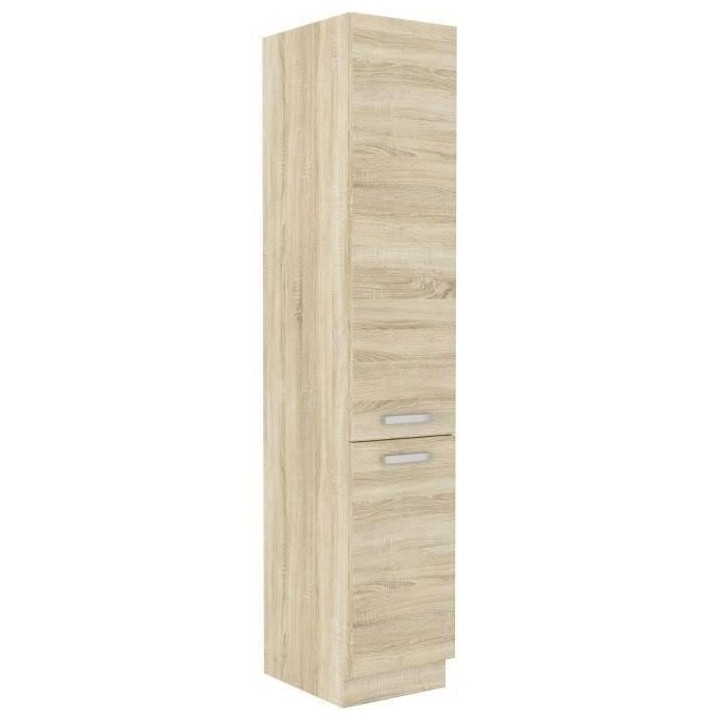 Meuble colonne 2 portes battantes - Décor chene sonoma - L 40cm x P 5