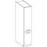 Meuble colonne 2 portes battantes - Décor chene sonoma - L 40cm x P 57cm x H 210 cm - LASSEN