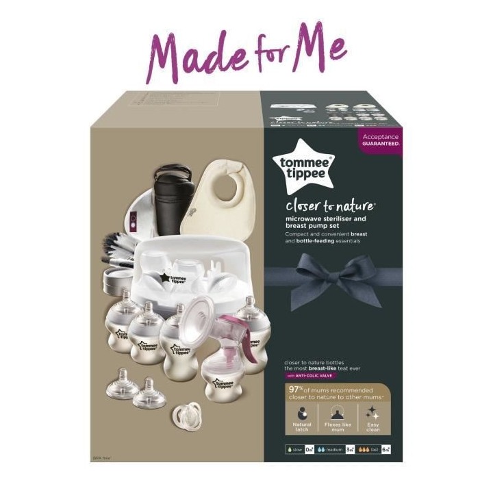 TOMMEE TIPPEE Kit d'Allaitement/Stérilisateur