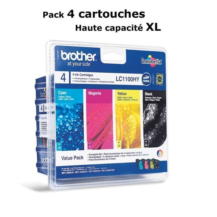 Brother LC1100HY Cartouches d'encre Multipack Coul