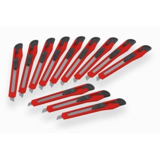 MEISTER Jeu de 12 cutters 9mm