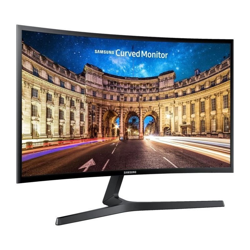 Ecran PC Incurvé - SAMSUNG C24F396FHR - 24 FHD - Dalle VA - 4 ms - 60Hz - AMD FreeSync