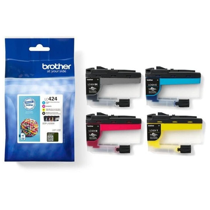Pack de 4 Cartouches LC424VAL - BROTHER - Noir, Cyan, Magenta et Jaune