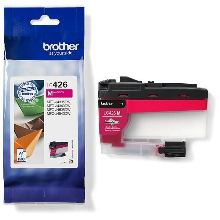 Cartouche d'encre LC426M - BROTHER - Magenta capacité standard de 150