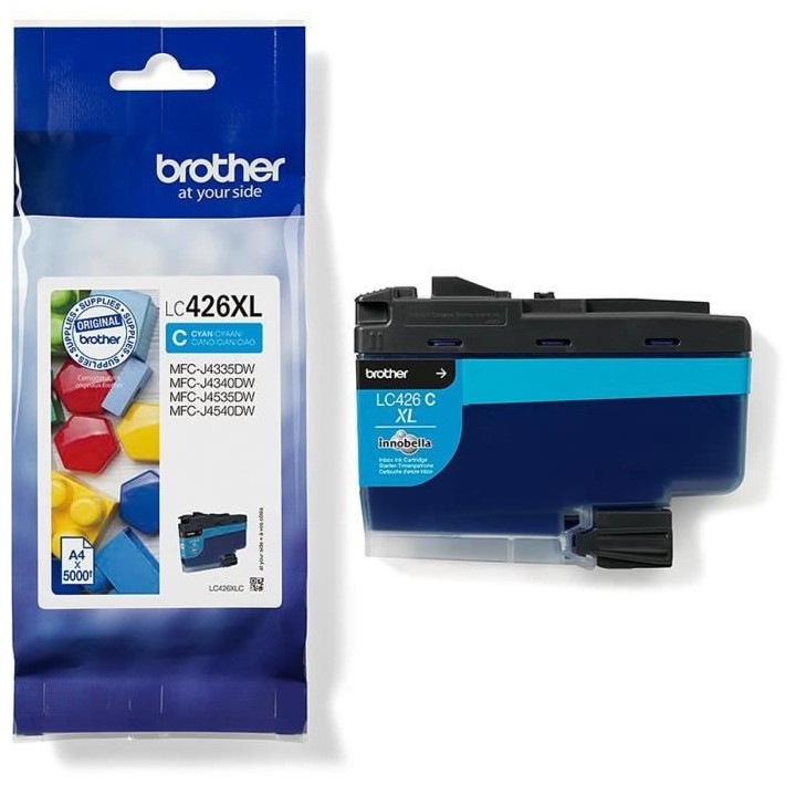 Cartouche d'encre LC426XLC - BROTHER - Cyan haute capacité de 5000 pa