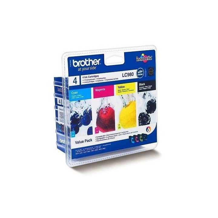 Brother LC980 Cartouches d'encre Multipack Coul...