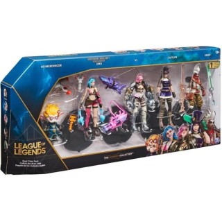 LEAGUE OF LEGENDS - COFFRET 5 FIGURINES 10 CM - 6062218 - Avec 12 poin